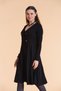 V-Neck Double-Breasted Button Detailed Long Sleeve Dress - 6