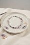 Brass Silver Color Pink and Purple Zircon Stone Flower Model Women's Bracelet