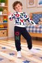 Boys' Colorful Letter Printed Sweatshirt and Jogger Pants 2-Piece Tracksuit Set