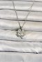 316L Steel Chain Silver Color 4 Leaf Clover Model Women's Necklace