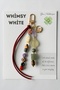 Good Luck Aventurine Natural Stone with Fish and Opal Moon Figure Bag Charm Keychain - 2