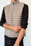 Men's Stand Collar Zippered Vest with Pockets Stone - 27K 2269 - 2