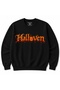 Halloween Inferno – Flaming Gothic Typography & Jack-O'-Lantern Graphic Sweatshirt