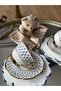 Gift Porcelain Turkish Coffee Cup Asteria for 2 People 9 Pieces - 5