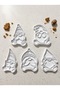 5-Piece Christmas Gnome Cookie Mold and Stamp Set - 3D Printer Production Biscuit and Fondant Printing Molds - 2