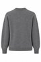 Gray Square Embroidery Detail Crew Neck Sweater - 2Y231230 - 2