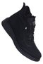 Estelle 840 Emerald Black Women's Flat Boots with Fur Inside