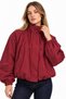 Oversize High Collar Bomber Jacket - 4