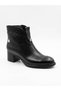 D26Kb 8115 Leather Look Thick Heeled Casual Boots - 2