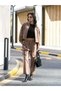 Hakim Collar Leather Balloon Women's Jacket