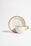 Ornella 6-Person Porcelain Coffee Cup Set - 90 ml - 7