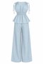 Blue 100% Cotton Shoulder and Drawstring Set - 2Y8612 - 2