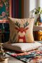 New Year Themed Throw Pillow Cover 43X43 cm Digital Printed Decorative New Year Pillow Cover Gift - 2