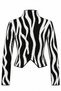 Black Bone Zebra Pattern Sweater - 2Y231022 - 2