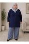 Women's Plus Size V-Neck 3 Button Pocket Knitwear Mother's Cardigan