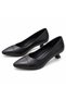 Women's Genuine Leather Pointed Toe Special Design Heeled Shoes