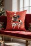 New Year Themed Throw Pillow Cover 43X43 cm Digital Printed Decorative New Year Pillow Cover Gift - 2