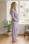Combattente Cotton Muslin Maternity Maternity Over-The-Belly Pajama Set Adjustable