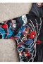 Black Spider-Man Streetwear Y2K Hooded Cardigan