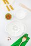 Acrylic White 2-Piece Strainer Set (Pasta & Rice Strainer) - 4