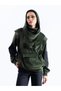 Hooded Velvet Sweatshirt with Front Panel Detail - 3