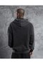 Vintage Acid Washed Oversize Unisex Faded Black Hooded Sweatshirt Hoodie - 4