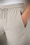Parachute Fabric Beige Men's Shorts with Side Pockets