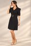 Women's Polo Yalka Cross Buttoned Short Sleeve Crepe Dress - 3
