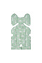 100% Cotton Muslin Stroller Cover and Cushion Set of 2 - Mint Bunny (Oeko-Tex Certified) - 7