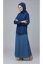 Women's Middle-Aged and Older Women's Crew-Neck Lycra Tricot Blouse with Stone Accents on the Sides - 3
