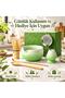 6 Piece Matcha Preparation Set 530 ml Ceramic Bowl Bamboo Whisk Stand and Strainer Green White - 5