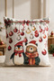 New Year Themed Throw Pillow Cover 43X43 cm Digital Printed Decorative New Year Pillow Cover Gift - 2