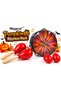 Halloween Series Pumpkin Rhythm Pack – Tambourine & 4 Red Shakers, 5-Piece Hand Percussion Musical Instrument Set for Parties, Music Activities & Gifts
