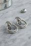 316L Steel Silver Color Hoop Model Earrings - 2