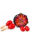 Halloween Series Pumpkin Rhythm Pack – Tambourine & 4 Red Shakers, 5-Piece Hand Percussion Musical Instrument Set for Parties, Music Activities & Gifts - 3