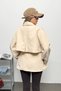 Women's Double-Breasted Collar Belted Trench Coat Stone - 7586 - 5