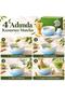 6 Piece Matcha Preparation Set 530 ml Ceramic Bowl Bamboo Whisk Stand and Strainer Blue White - 4