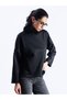 Soft Textured Turtleneck Sweatshirt - 4