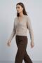 V-Neck Button Detailed Short Cardigan 2533 Stone - 2