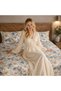 Floral Print Bed Sheet Set with 2 Pillow Covers, Double - 7