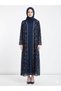 Rizqé Midnight Navy Ditsy Floral Sheer Kimono Abaya Set