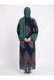 Rizqé Emerald Serenity Green Sheer Chiffon Abaya Set - 3