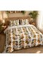 Double Bed Sheet Set with 2 Pillow Covers, Leaf Print - 2