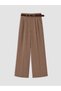 I Belted Women's Pleated Fabric Trousers from Freezen Store