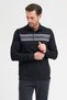 Men's Polo Neck Long Sleeve Sweatshirt - 4