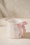 Ruban Luster Pink Ceramic Mug with Bow Handle 350 ml Gift Coffee Cup - 4