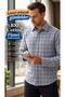 Men's Winter Plaid Flannel Shirt 100% Cotton Long Sleeve Single Pocket Comfortable Fit - 2