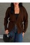 Women's Waist-Tied V-Neck Long Sleeve Cardigan - 2