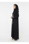 Rizqé Obsidian Frost Black Abaya | Silver Diamond Embroidery - 2