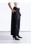 Pile Detailed Thick Belted Baggy Trousers - 4